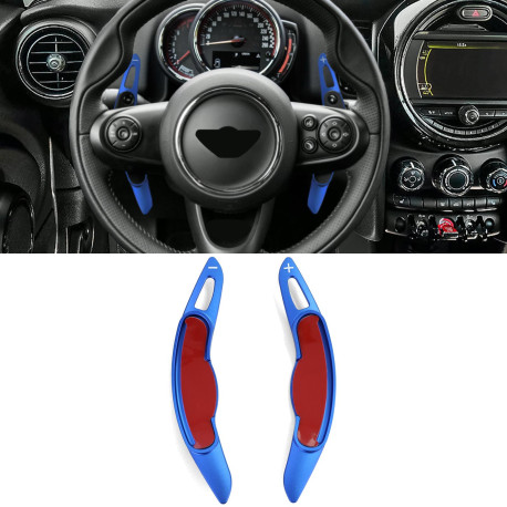 Pádla pod volantem Hliníkové pádla radenia pod volant Mini Cooper F55 F56 Cabrio F57, modrá | race-shop.sk