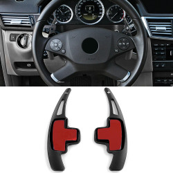 Aluminium paddle shifters for Mercedes W176 W246 W207 C207 S207, black