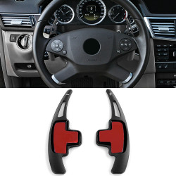 Hliníkové pádla radenia pod volant Mercedes ML W166 W251 SLK R172, čierna