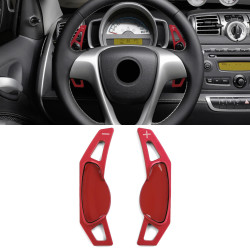 Hliníkové pádla radenia pod volant Smart ForFour 453 14-18, červená