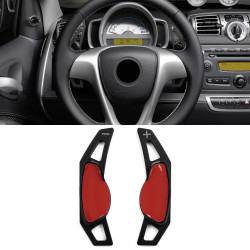 Hliníkové pádla radenia pod volant Smart ForTwo 451 Coupe Cabrio 09-19, čierna