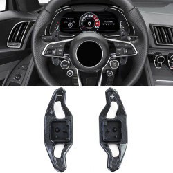 Karbónové pádla radenia pod volant pre Audi A5 S5 RS5 F5 A6 S6 RS6 C7 4G, čierna