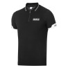 SPARCO polo zip MY2024 for men - black