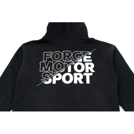 Mikiny a bundy Mikina s kapucňou Forge Motorsport 50/50, čierna | race-shop.sk