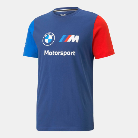 Tričká Pánske tričko BMW MOTORSPORT Puma ESS Logo, modrá | race-shop.sk