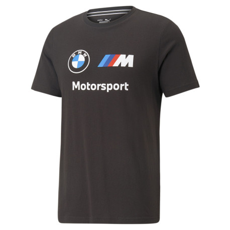 Tričká Pánske tričko BMW MOTORSPORT Puma ESS Logo, čierna | race-shop.sk