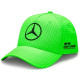 Mercedes-AMG Petronas Lewis Hamilton šiltovka, neon zelená