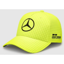Mercedes-AMG Petronas Lewis Hamilton šiltovka, neon yellow