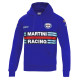 Mikiny a bundy Sparco MARTINI RACING pánska mikina s kapucňou modrá | race-shop.sk