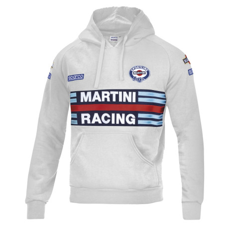 Mikiny a bundy Sparco MARTINI RACING pánska mikina s kapucňou sivá | race-shop.sk