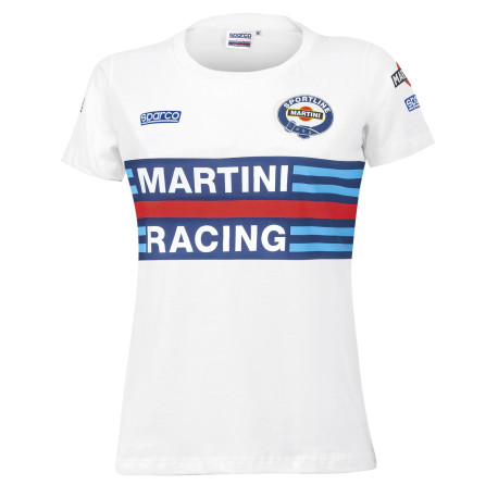 Tričká Dámske tričko SPARCO MARTINI RACING, biela | race-shop.sk