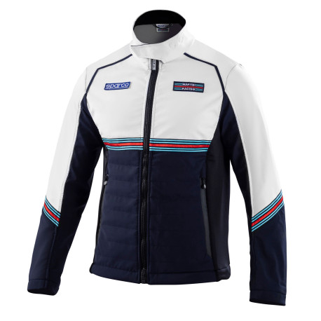 Mikiny a bundy SPARCO MARTINI RACING SOFT SHELL, biela | race-shop.sk