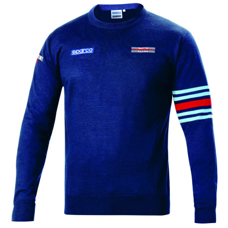 Mikiny a bundy SPARCO MARTINI RACING vlnená mikina, modrá námorná | race-shop.sk
