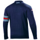 Mikiny a bundy SPARCO MARTINI RACING vlnená mikina, modrá námorná | race-shop.sk