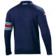 Mikiny a bundy SPARCO MARTINI RACING wool sweatshirt, blue marine | race-shop.sk