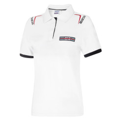 Sparco MARTINI RACING lady`s polo shirt - white