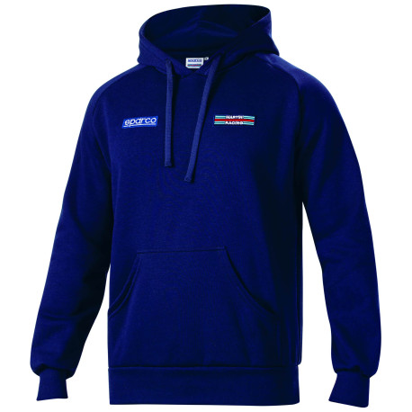 Mikiny a bundy SPARCO MARTINI RACING Pánska mikina s veľkými pruhmi - modrá námorná | race-shop.sk