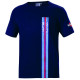 Tričká Sparco MARTINI RACING Stripes white T-shirt for men - blue marine | race-shop.sk
