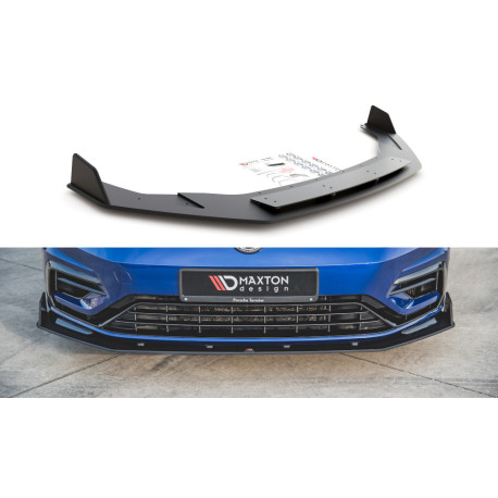 Body kit a vizuálne doplnky MAXTON DESIGN predný splitter pre VW Golf 7 R / R-Line Facelift, čierna, V2 | race-shop.sk