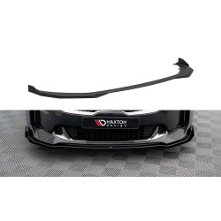 Predný splitter Kia Stinger GT / GT-Line Mk1 (čierno-červené + lesklé klapky)