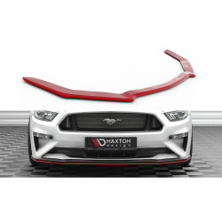 MAXTON DESIGN predný splitter pre Ford Mustang Mk6 Facelift, V2