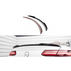 MAXTON DESIGN lip kufra pre Mercedes-Benz E Cabriolet AMG-Line / E53 AMG A238, lesklá čierna