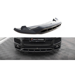 MAXTON DESIGN predný splitter pre Volkswagen Touareg Mk2, lesklá čierna