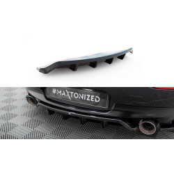 MAXTON DESIGN centrálny zadný splitter pre BMW Z4 M-Pack E89 Facelift (so zvislými lištami), lesklá čierna