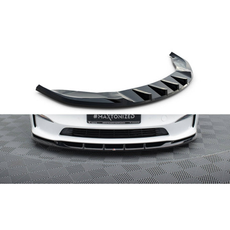 Body kit a vizuálne doplnky Predný splitter V3 Tesla Model S Plaid Mk1 Facelift | race-shop.sk