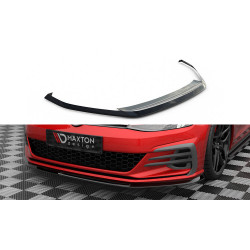 MAXTON DESIGN predný splitter pre Volkswagen Golf GTI Mk7 Facelift, lesklá čierna, V3