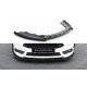 MAXTON DESIGN predný splitter pre Ford Fiesta ST Mk7 Facelift, lesklá čierna, V4