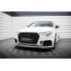 Body kit a vizuálne doplnky MAXTON DESIGN predný splitter pre Audi RS3 Sedan 8V Facelift, lesklá čierna, V4 | race-shop.sk