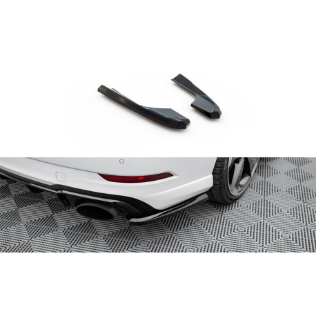 Body kit a vizuálne doplnky MAXTON DESIGN zadné bočné splittre pre Audi RS3 Sedan 8V Facelift, lesklá čierna, V2 | race-shop.sk