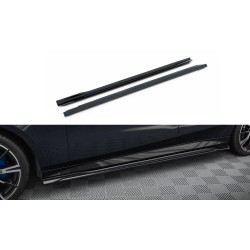 MAXTON DESIGN difúzory prahov pre BMW 5 M-Pack G60, lesklá čierna, V1