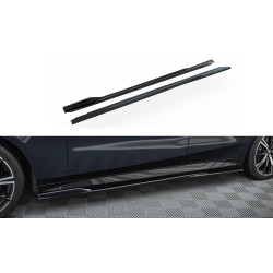 MAXTON DESIGN difúzory prahov pre BMW 5 M-Pack G60, lesklá čierna, V2