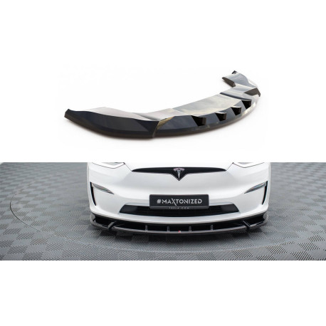 Body kit a vizuálne doplnky Predný splitter V2 Tesla Model X Mk1 Facelift | race-shop.sk