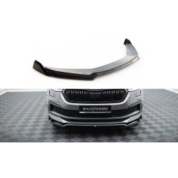 MAXTON DESIGN predný splitter pre Skoda Kodiaq Sportline Mk1 Facelift, lesklá čierna, V2