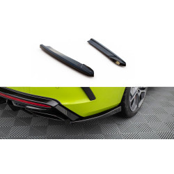 MAXTON DESIGN zadné bočné splittre pre Skoda Octavia RS Mk4, lesklá čierna, V4