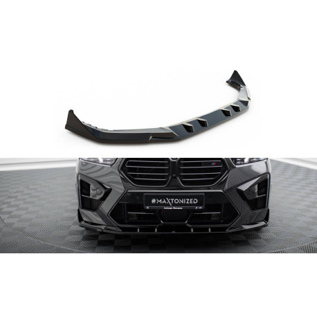 Body kit a vizuálne doplnky MAXTON DESIGN predný splitter pre BMW X5 M F95 Facelift, lesklá čierna, V2 | race-shop.sk