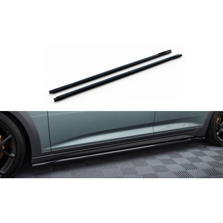 Body kit a vizuálne doplnky MAXTON DESIGN difúzory prahov pre Audi A6 Allroad C8, lesklá čierna | race-shop.sk