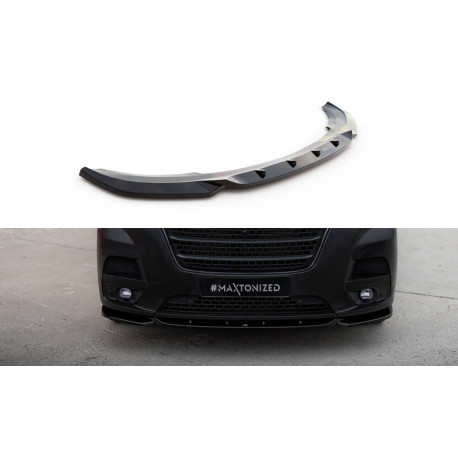 Body kit a vizuálne doplnky MAXTON DESIGN predný splitter pre Renault Master Mk3 Facelift, lesklá čierna | race-shop.sk