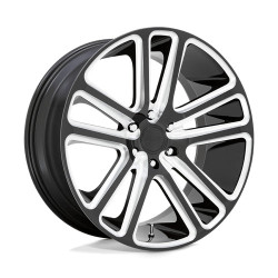 DUB S255 FLEX disk 22x9.5 5X115 71.5 ET20, Čierna lesklá