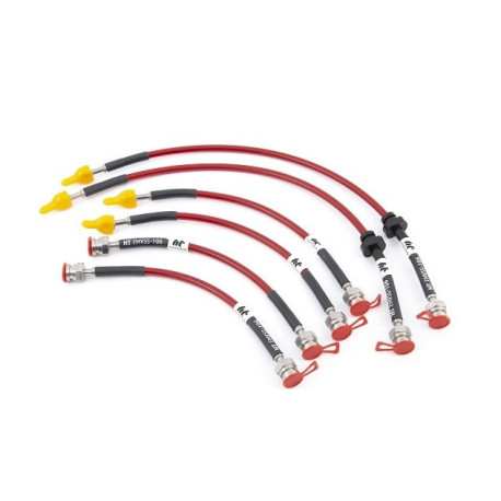 Brzdové hadice FORGE braided brake lines for Fiat 500 Abarth (BREMBO) | race-shop.sk