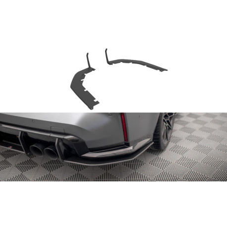 Body kit a vizuálne doplnky MAXTON DESIGN Street Pro zadné bočné splittre pre BMW M3 G80, čierna | race-shop.sk