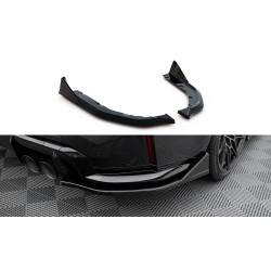 MAXTON DESIGN zadné bočné splittre (CSL look) pre BMW M3 G80, lesklá čierna, V4