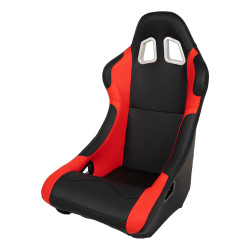 Športová sedačka BASIC PVC čierno-červená