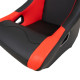 Športové sedačky Bez FIA homologizácie Športová sedačka BASIC PVC čierno-červená | race-shop.sk
