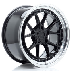Japan Racing JR39 18x9,5 ET15-35 5H BLANK Glossy Black w/Machined Lip