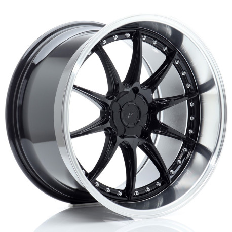 Hliníkové disky Japan Racing JR41 19x11 ET12-25 5H BLANK Glossy Black w/Machined Lip | race-shop.sk