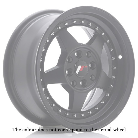 Hliníkové disky Japan Racing JR6 18x10 ET0-25 5H BLANK Gloss Black w/Machined Lip | race-shop.sk